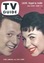 TV Guide cover - Eydie Gorme, Steve Lawrence - August 9, 1958