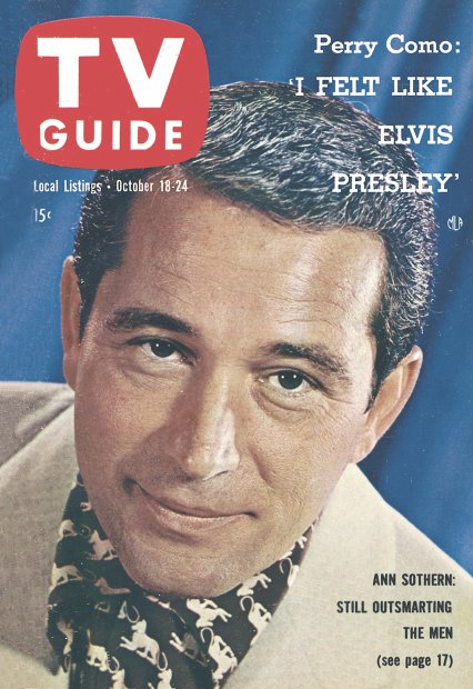 TV Guide cover - Perry Como - October 18, 1958