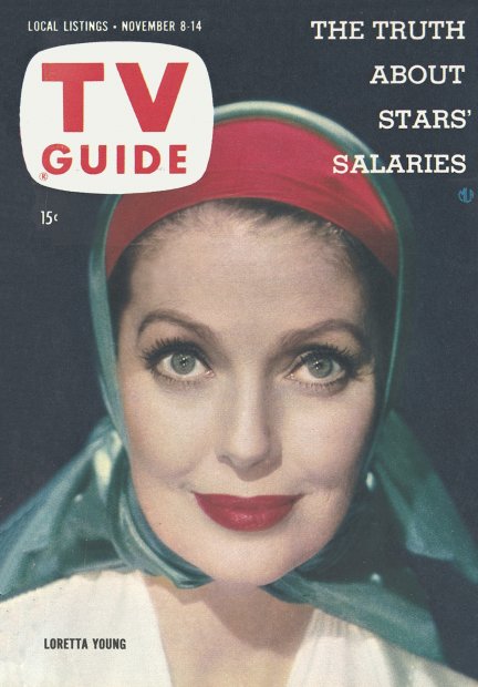 TV Guide cover - Loretta Young - November 8, 1958