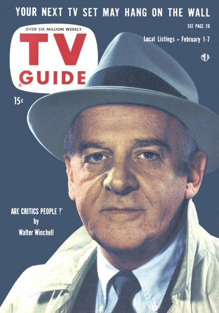 TV Guide cover - Walter Winchell - February 1, 1958