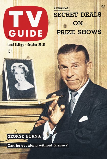 TV Guide cover - George Burns - October 25, 1958