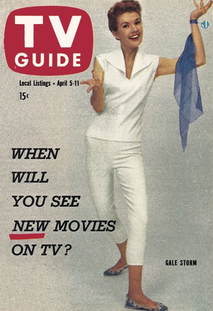 TV Guide cover - Gale Storm - April 5, 1958