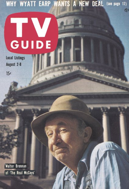 TV Guide cover - Walter Brennan - August 2, 1958