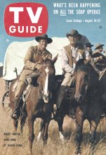 TV Guide cover - Ward Bond, Robert Horton - August 16, 1958