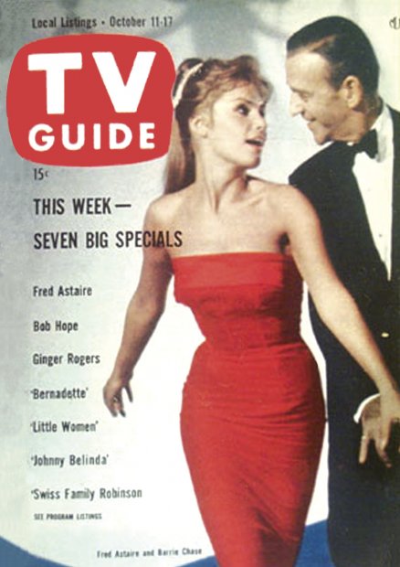 TV Guide cover - Fred Astaire, Barrie Chase - October 11, 1958