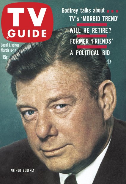 TV Guide cover - Arthur Godfrey - March 8, 1958