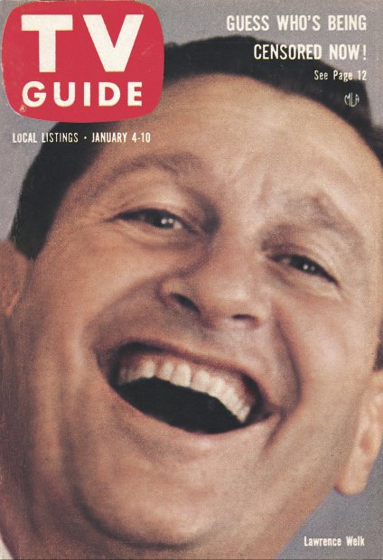 TV Guide cover - Lawrence Welk - January 4, 1958