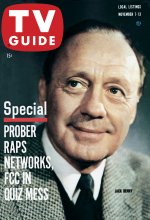TV Guide cover - Jack Benny - November 7, 1959