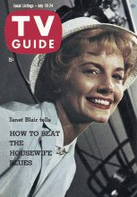 TV Guide cover - Janet Blair - July 18, 1959