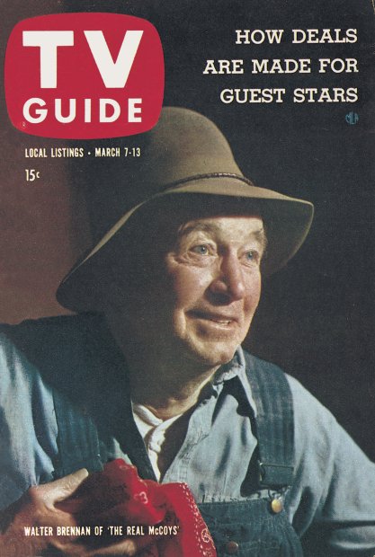TV Guide cover - Walter Brennan - March 7, 1959