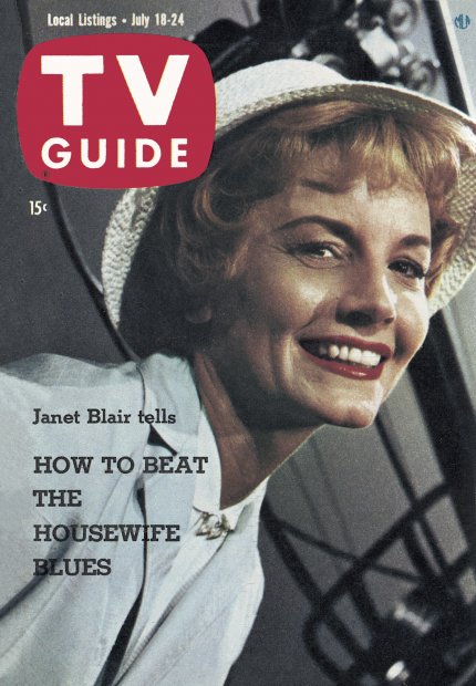 TV Guide cover - Janet Blair - July 18, 1959