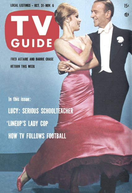 TV Guide cover - Fred Astaire, Barrie Chase - October 31, 1959