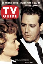 TV Guide cover - Raymond Burr, Barbara Hale - February 21, 1959