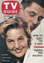 TV Guide cover - Lola Albright, Craig Stevens - July 11, 1959