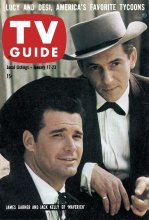 TV Guide cover - James Garner, Jack Kelly - January 17, 1959
