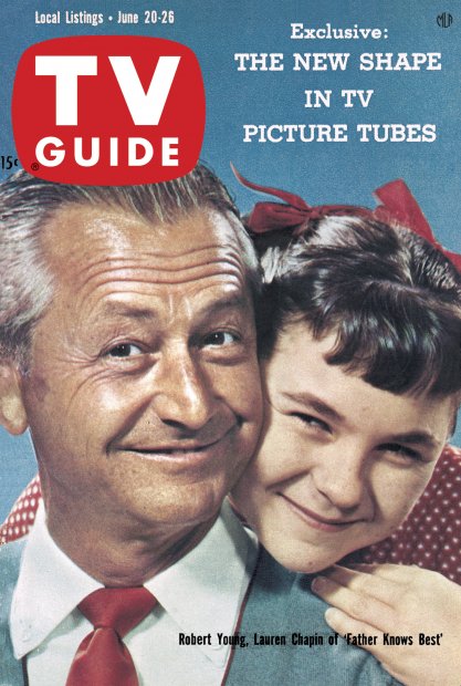 TV Guide cover - Lauren Chapin, Robert Young - June 20, 1959