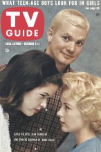 TV Guide cover - Joan Chandler, Dwayne Hickman, Gayle Polayes - December 5, 1959