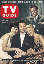 TV Guide cover - Bill Cullen, Henry Morgan, Bess Myerson, Betsy Palmer - August 22, 1959