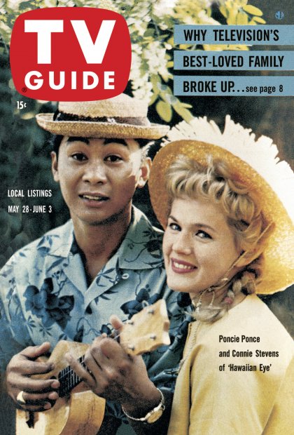 TV Guide cover - Poncie Ponce, Connie Stevens - May 28, 1960