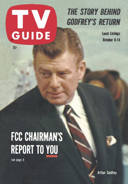 TV Guide cover - Arthur Godfrey - October 8, 1960