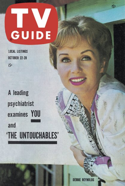 TV Guide cover - Debbie Reynolds - October 22, 1960