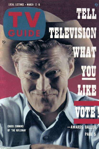 TV Guide cover - Chuck Connors - March 12, 1960