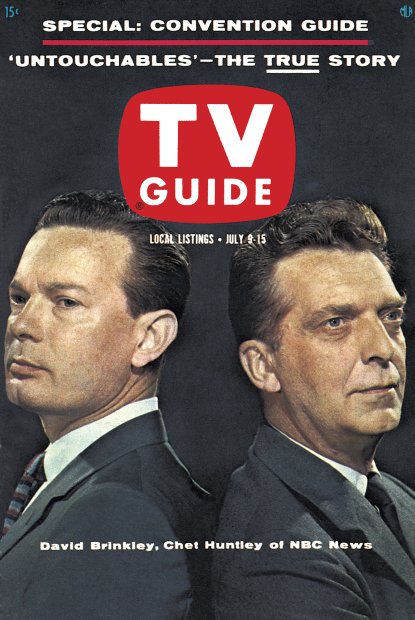 TV Guide cover - David Brinkley, Chet Huntley - July 9, 1960