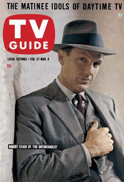 TV Guide cover - Robert Stack - February 27, 1960