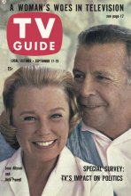 TV Guide cover - June Allyson, Dick Powell - September 17, 1960