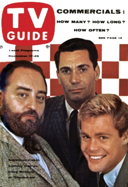 TV Guide cover - Sebastian Cabot, Anthony George, Doug McClure - December 17, 1960