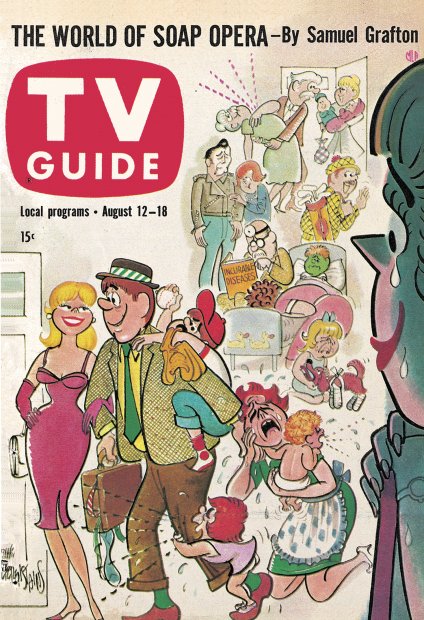 TV Guide cover - The World of the Soap Opera - August 12, 1961