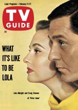 TV Guide cover - Lola Albright, Craig Stevens - February 11, 1961