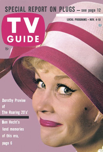 TV Guide cover - Dorothy Provine - November 4, 1961