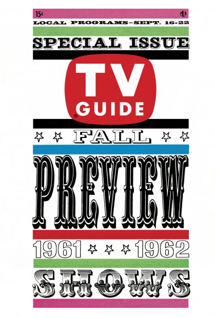 TV Guide cover - Fall Preview - September 16, 1961