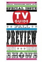 TV Guide cover - Fall Preview - September 16, 1961