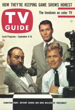TV Guide cover - Sebastian Cabot, Anthony George, Doug McClure - September 9, 1961