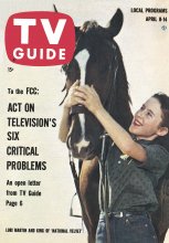 TV Guide cover - King, Lori Martin - April 8, 1961