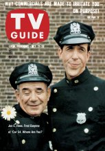 TV Guide cover - Fred Gwynne, Joe E. Ross - October 21, 1961