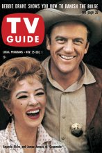 TV Guide cover - James Arness, Amanda Blake - November 25, 1961