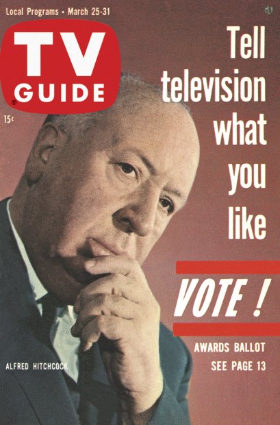 TV Guide cover - Alfred Hitchcock - March 25, 1961