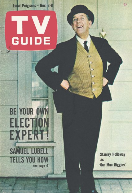 TV Guide cover - Stanley Holloway - November 3, 1962