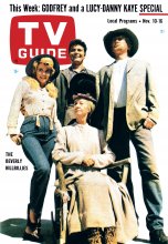 TV Guide cover - Max Baer Jr., Donna Douglas, Buddy Ebsen, Irene Ryan - November 10, 1962