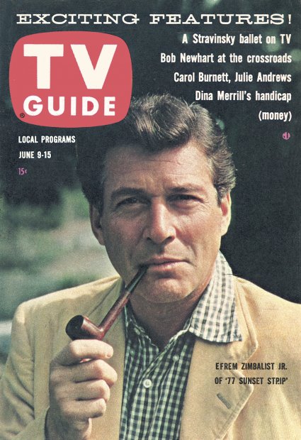 TV Guide cover - Efrem Zimbalist Jr. - June 9, 1962