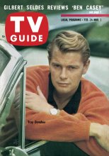 TV Guide cover - Troy Donahue - February 24, 1962