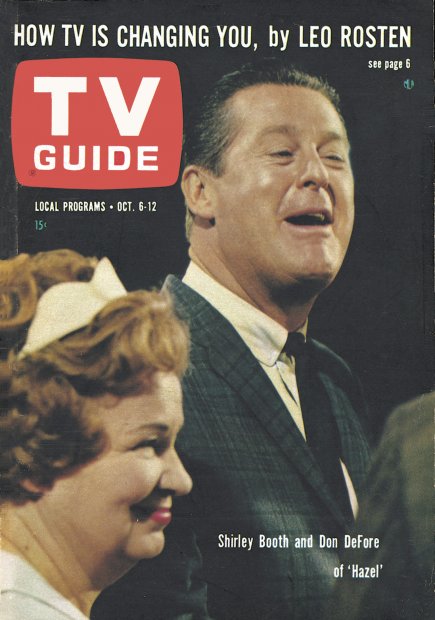 TV Guide cover - Shirley Booth, Don DeFore - October 6, 1962