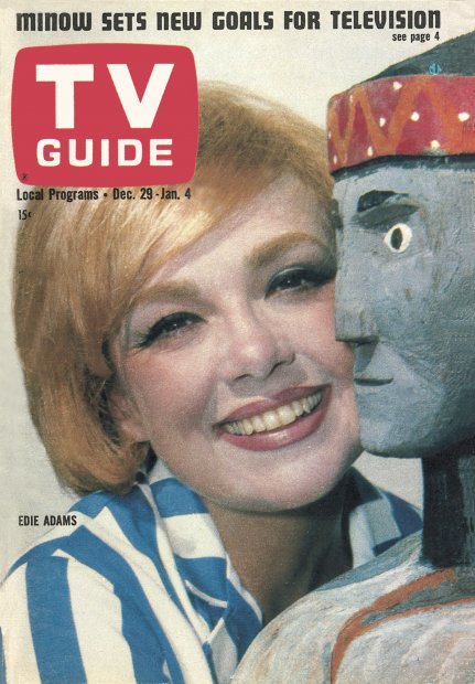 TV Guide cover - Edie Adams - December 29, 1962