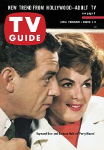 TV Guide cover - Raymond Burr, Barbara Hale - March 3, 1962