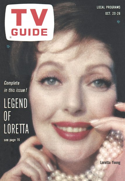 TV Guide cover - Loretta Young - October 20, 1962