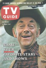 TV Guide cover - John McIntire - April 7, 1962