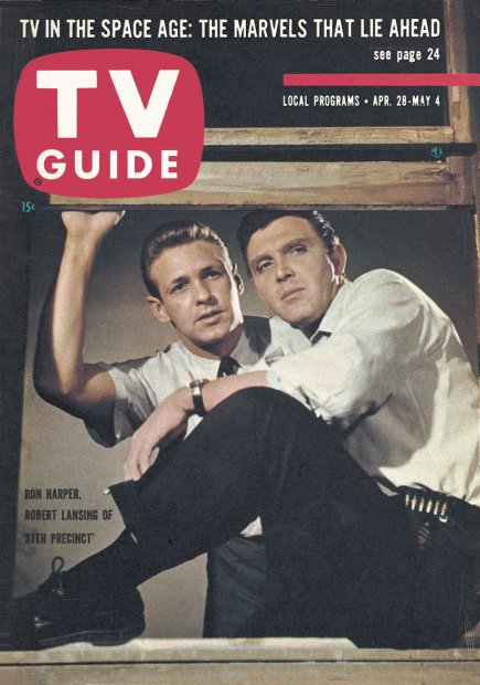 TV Guide cover - Ron Harper, Robert Lansing - April 28, 1962